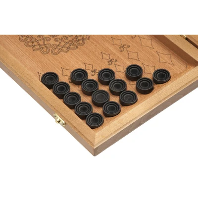 Нарды кожаные Золотые малые