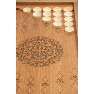 Нарды кожаные Золотые малые