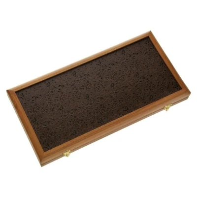 Нарды кожаные Цветочный узор средние