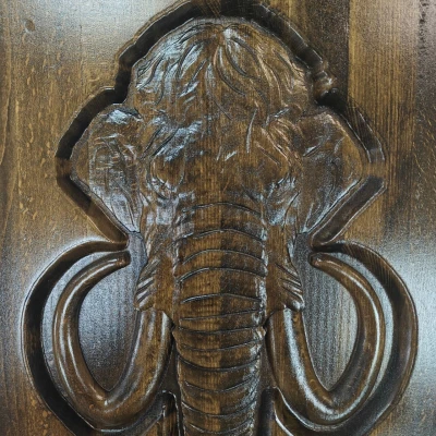 Нарды ручной работы из массива бука 60см Слон