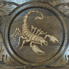 Нарды ручной работы из массива бука 60см Скорпион