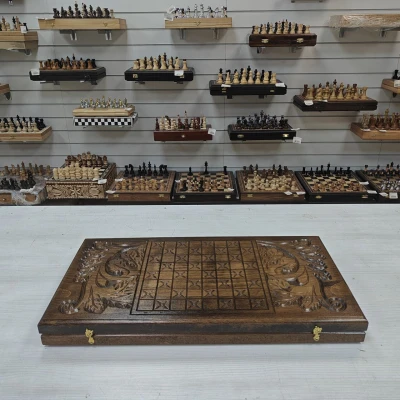 Нарды ручной работы из массива бука 60см Скорпион