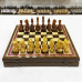 Шахматы янтарные подарочные в ларце из дуба