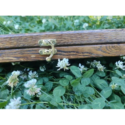 Нарды подарочные из дуба и экокожи 50 на 50 см