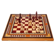 Шахматы + нарды Метрополь презент средние