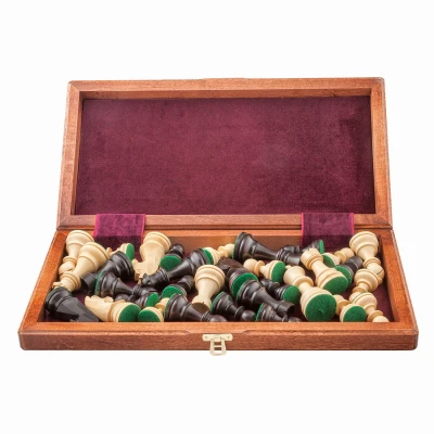 Шахматы Дебют Люкс махагон малые