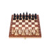 Шахматы деревянные с утяжеленными фигурами из кавказского граба премиум красное дерево