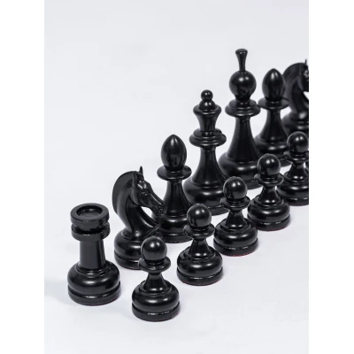 Шахматы деревянные с утяжеленными фигурами из кавказского граба премиум красное дерево