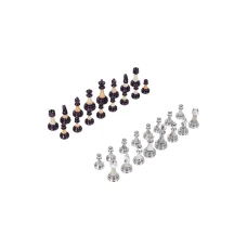 Шахматные фигуры Итальянский дизайн темные Люкс