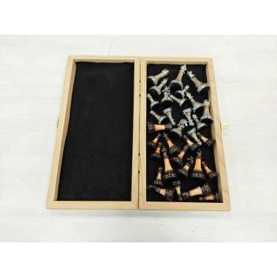 Шахматы Итальянский дизайн 41.5 см темные