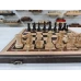 Шахматы Стаунтон из карельской березы и дуба