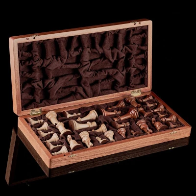 Шахматы Стаунтон коллекционный (складная доска)