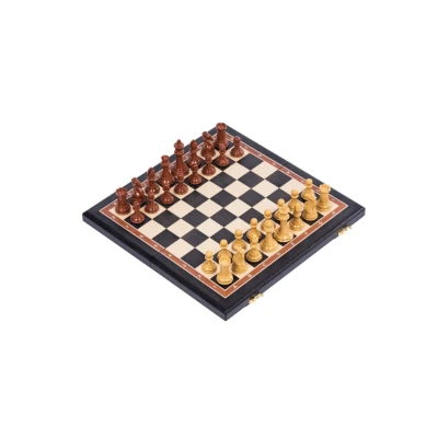 Шахматы подарочные Блиц из моренного дуба большие