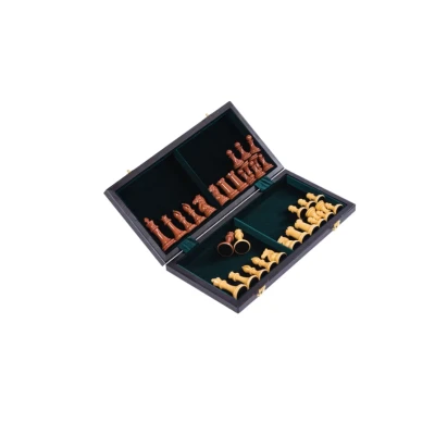 Шахматы подарочные Блиц из моренного дуба большие