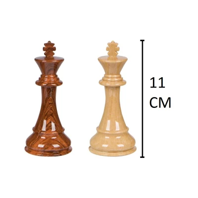 Шахматные фигуры Стаунтон из композита красные большие