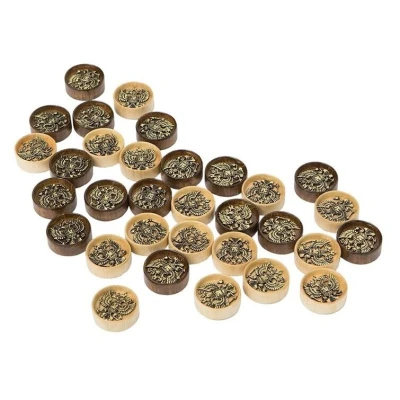 Набор фишек для нард Герб РФ с бронзой 206, Haleyan