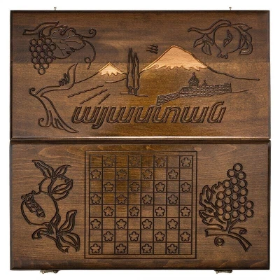 Нарды резные Хаястан большие, Haleyan