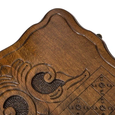 Нарды резные Корабль с ручкой средние, Haleyan