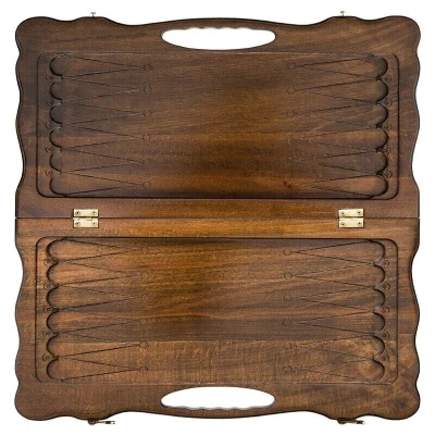 Нарды резные Корабль с ручкой средние, Haleyan