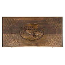 Нарды резные Орел с ручкой малые, Haleyan