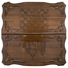 Нарды резные Собор с ручкой большие, Haleyan