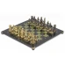Шахматы Камелот бронза змеевик 400х400 мм