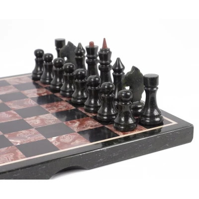 Шахматы лемезит змеевик 40х40 см