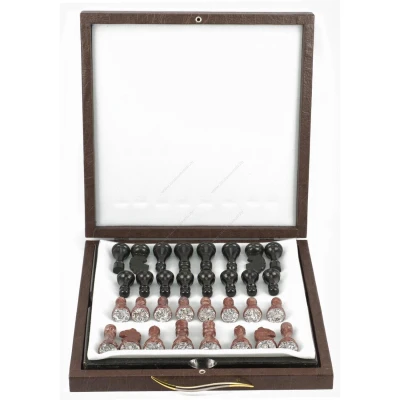 Шахматы лемезит змеевик 40х40 см