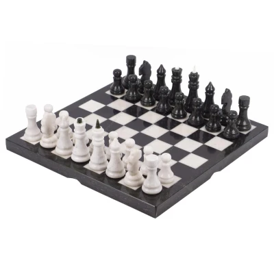 Шахматы мрамор змеевик 40х40 см