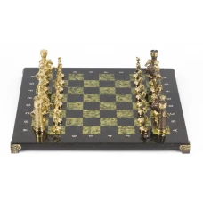 Шахматы Римские бронза змеевик 40х40 см