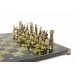 Шахматы Римские бронза змеевик 40х40 см