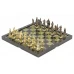 Шахматы Русские бронза змеевик 360х360 мм