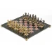 Шахматы Средневековье бронза креноид змеевик 40х40 см