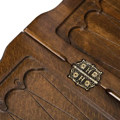 Нарды резные Бесконечность 2 с ручкой большие, Haleyan