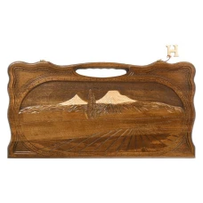 Нарды резные Арарат с ручкой, Haleyan