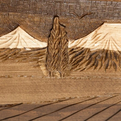 Нарды резные Арарат с ручкой, Haleyan