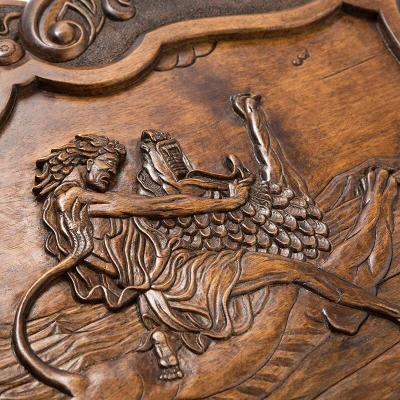 Нарды резные Битва со Львом, Haleyan