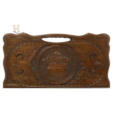 Нарды резные Корона с ручкой, Haleyan