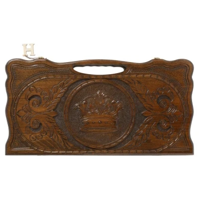 Нарды резные Корона с ручкой, Haleyan