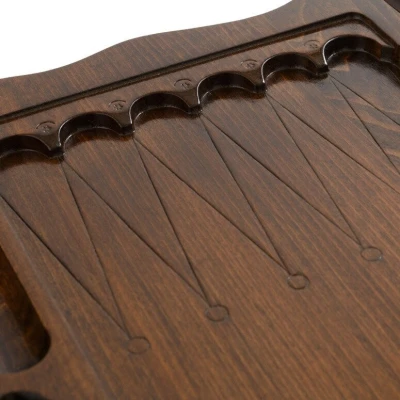 Нарды резные Корона с ручкой, Haleyan