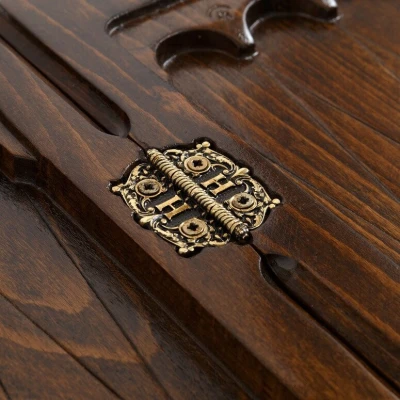 Нарды резные Корона с ручкой, Haleyan