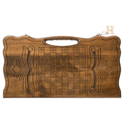 Нарды резные Орел с ручкой, Haleyan