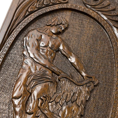 Нарды резные Самсон с ручкой, Haleyan