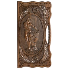 Нарды резные Самсон с ручкой, Haleyan