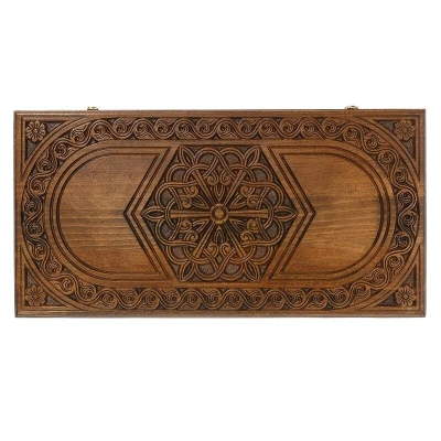 Нарды резные Шестигранный Узор, Haleyan