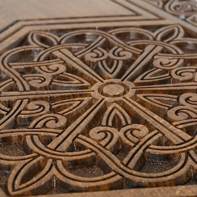 Нарды резные Шестигранный Узор, Haleyan