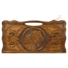 Нарды резные Тигр с ручкой, Haleyan