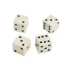 Кости игральные из слоновой кости 8 мм, 1 шт (аналог)