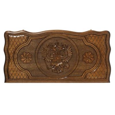 Нарды резные Герб РФ и Символы Власти, Mirzoyan