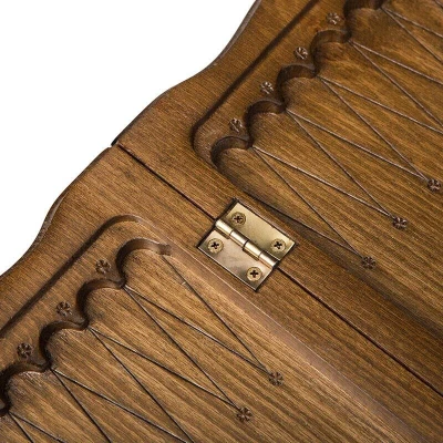 Нарды резные Корона с ручкой мини, Haleyan